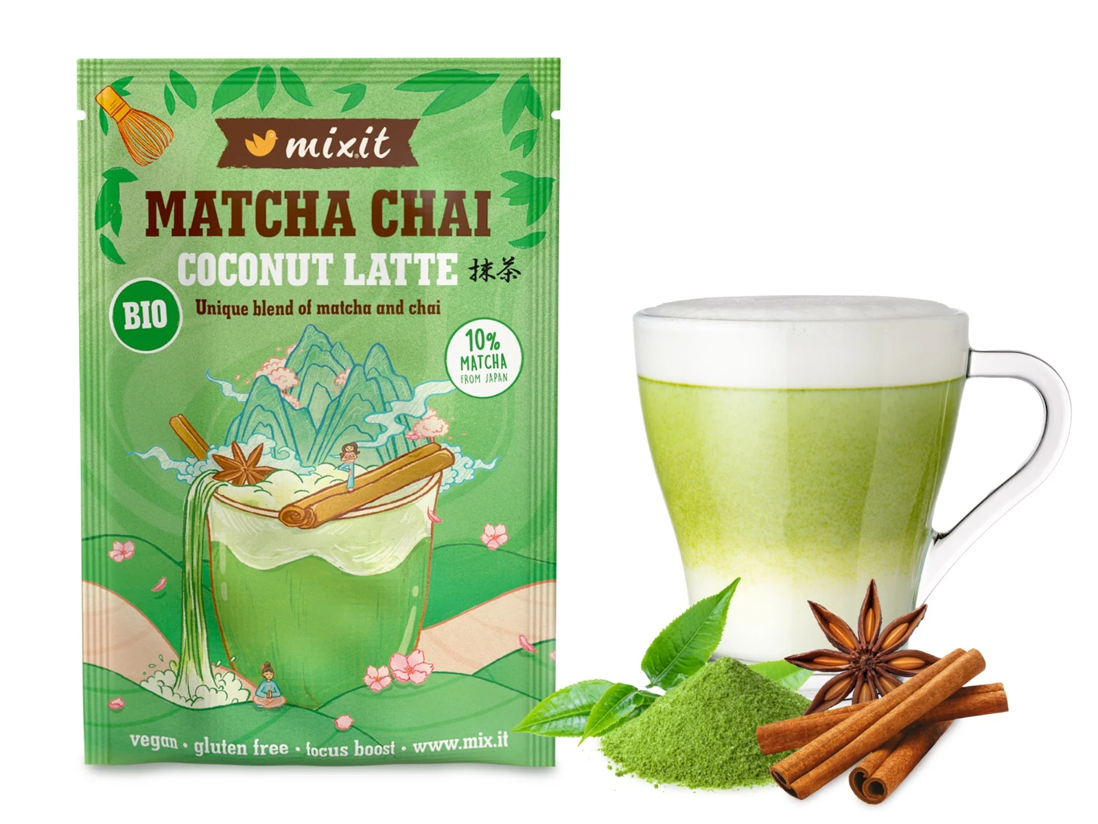 Mixit BIO Matcha Chai Coconut Latte 25 g