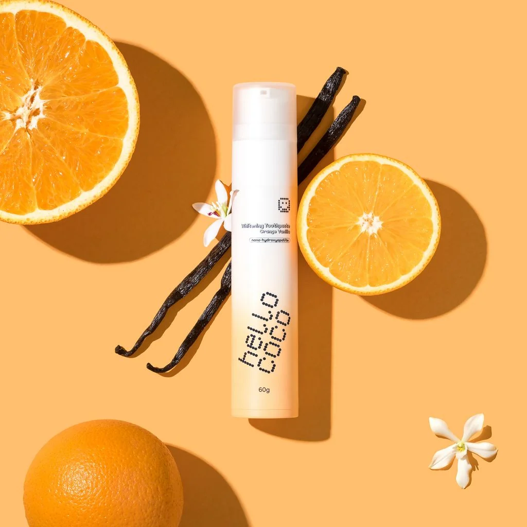 Hello Coco n-HA Bělicí zubní pasta Orange Vanilla 60 g
