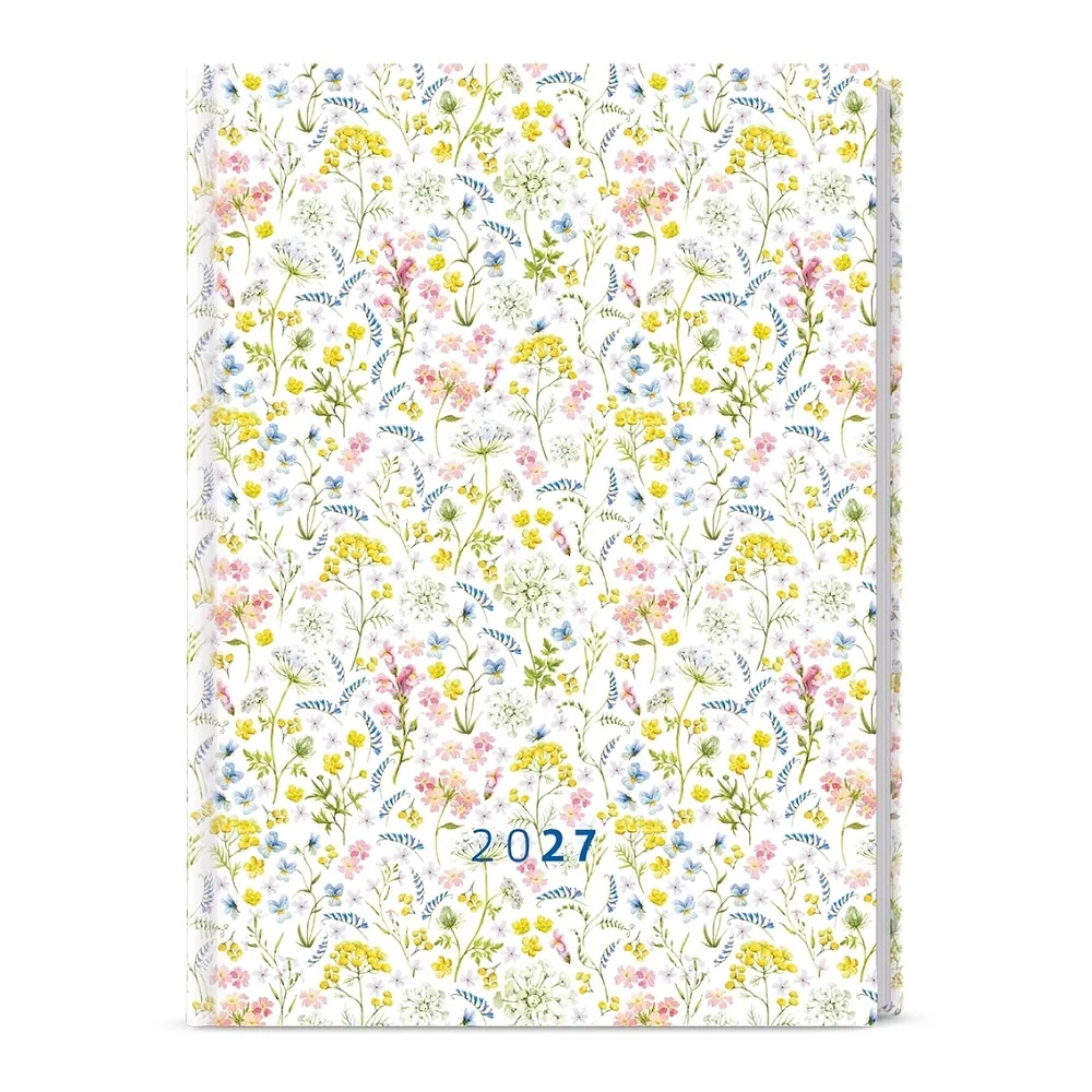 Baloušek Goliáš Lamino denní diář Květinky 2027, A4 20 × 28 cm