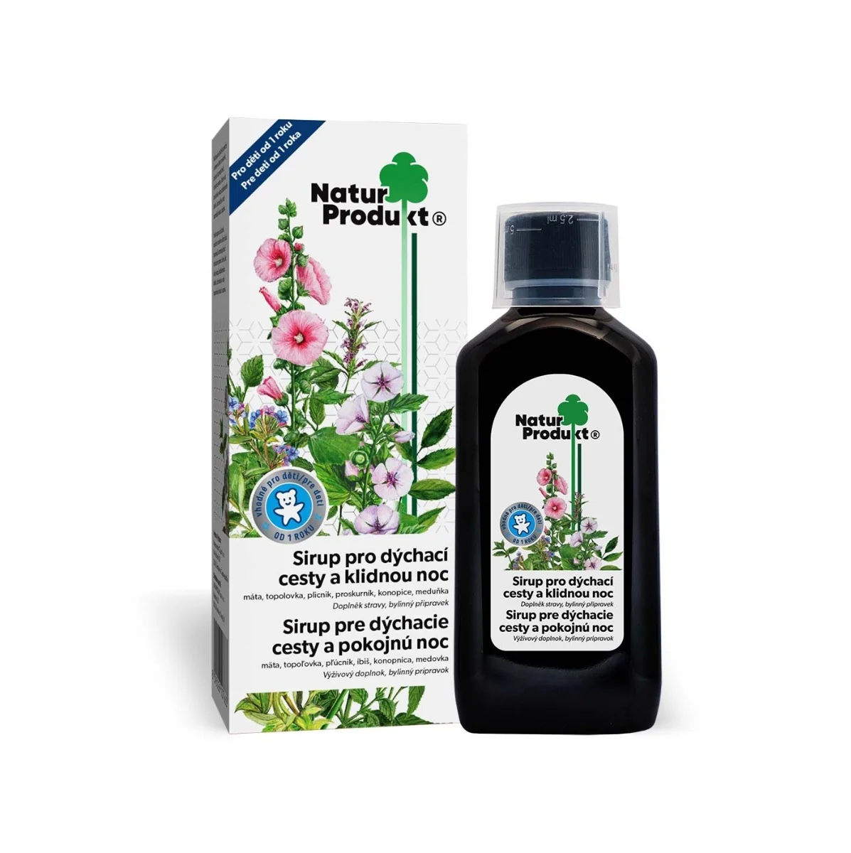 Naturprodukt Sirup pro dýchací cesty a klidnou noc 200 ml