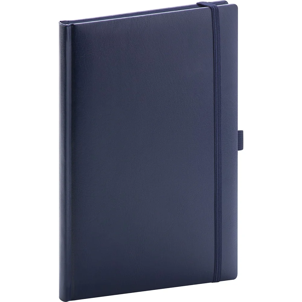 NOTIQUE Notes Balacron, tmavě modrý, tečkovaný 15 × 21 cm