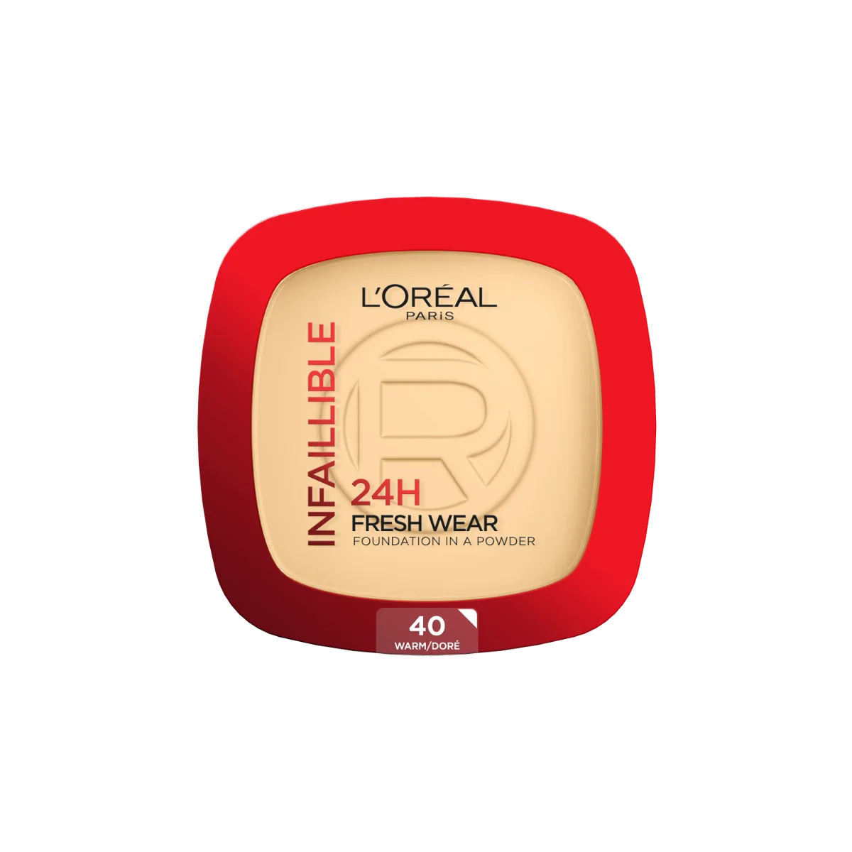 Loréal Paris Infaillible Fresh Wear 24H Foundation in a Powder odstín 40 Warm Doré make-up v pudru 9 g