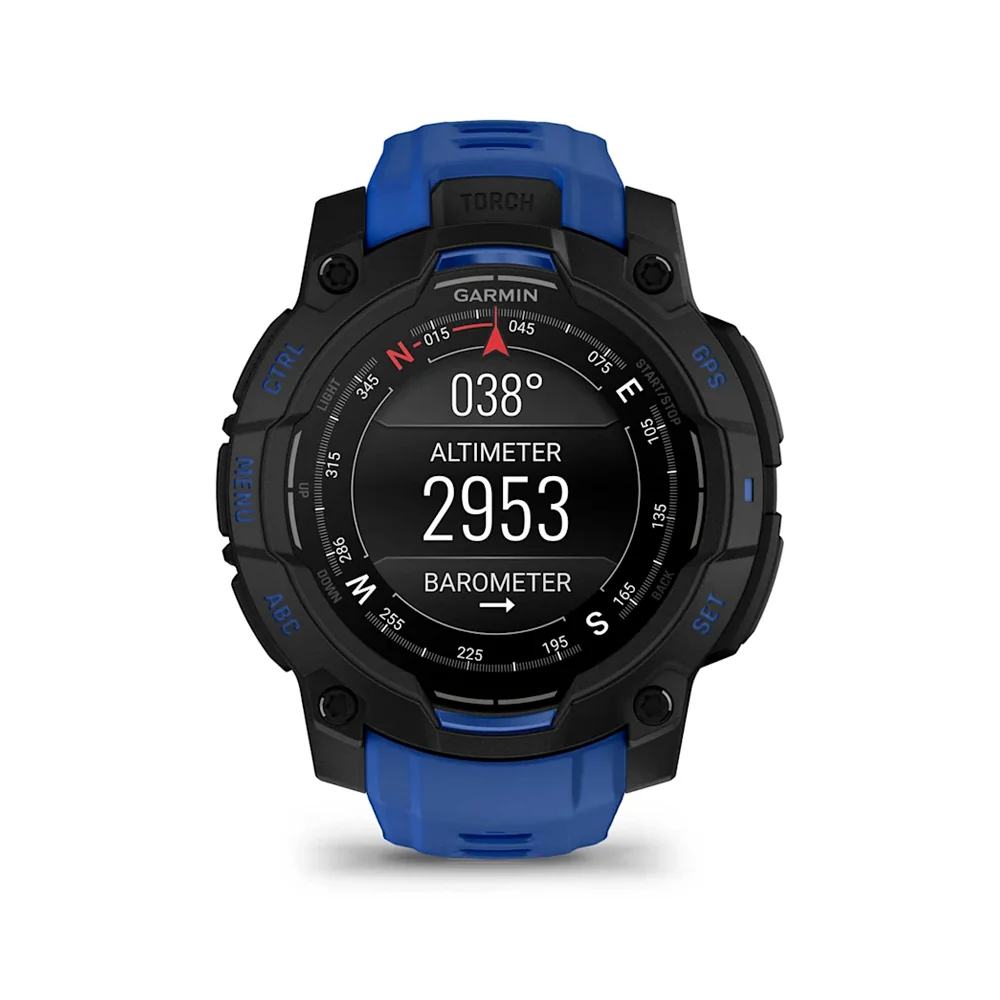 Garmin Instinct 3 AMOLED 45 mm chytré hodinky Black/Blue