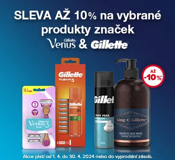 Gillette sleva 10% (duben 2024)