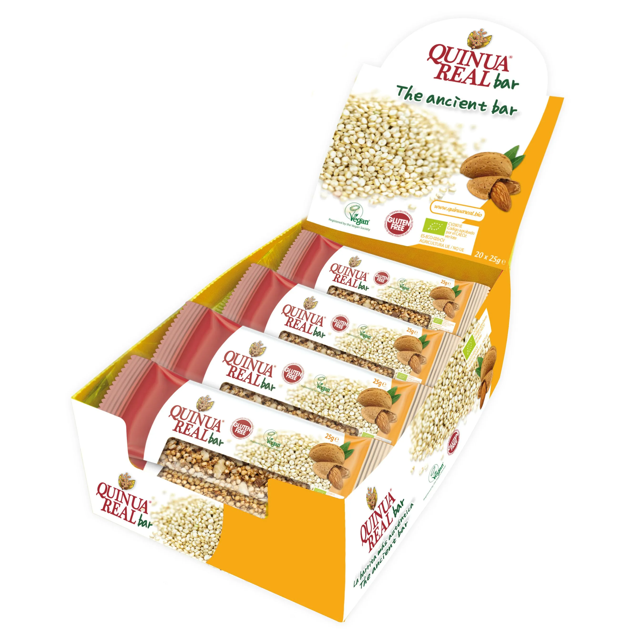 Quinua real Quinoa s mandlemi BIO tyčinka 25 g