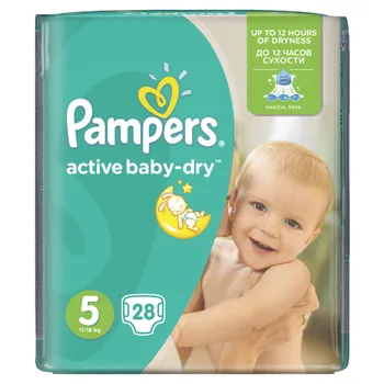 Pampers Active Baby-Dry vel. 5 Junior dětské pleny 28 ks