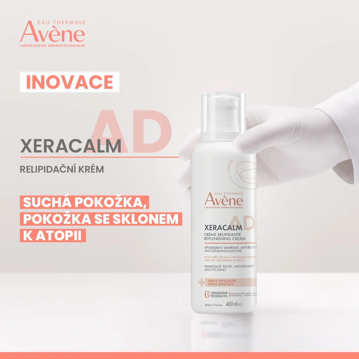 Avène Xeracalm AD relipidační krém 400 ml