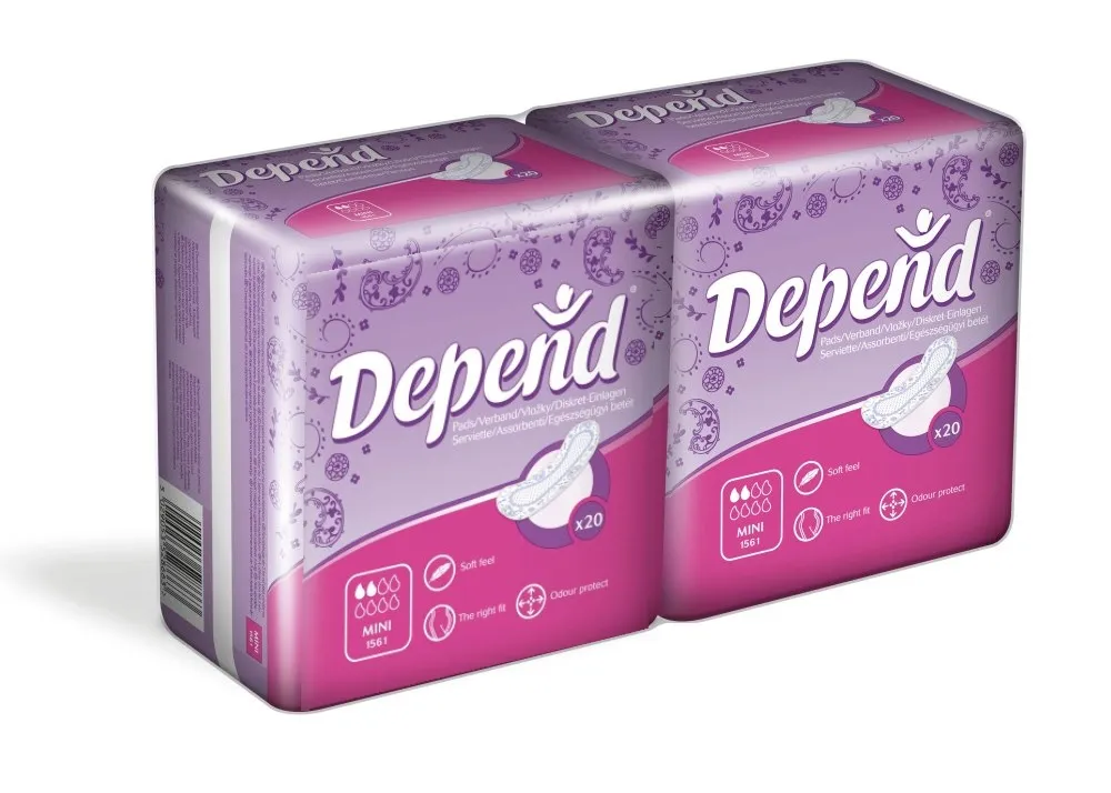 Inkontinenční vložky DEPEND Mini duopack 2x20ks