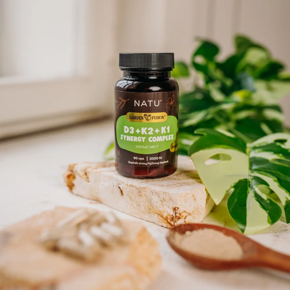 NATU Garden Fusion Vitamin D3+K2+K1 Synergy Complex 90 kapslí