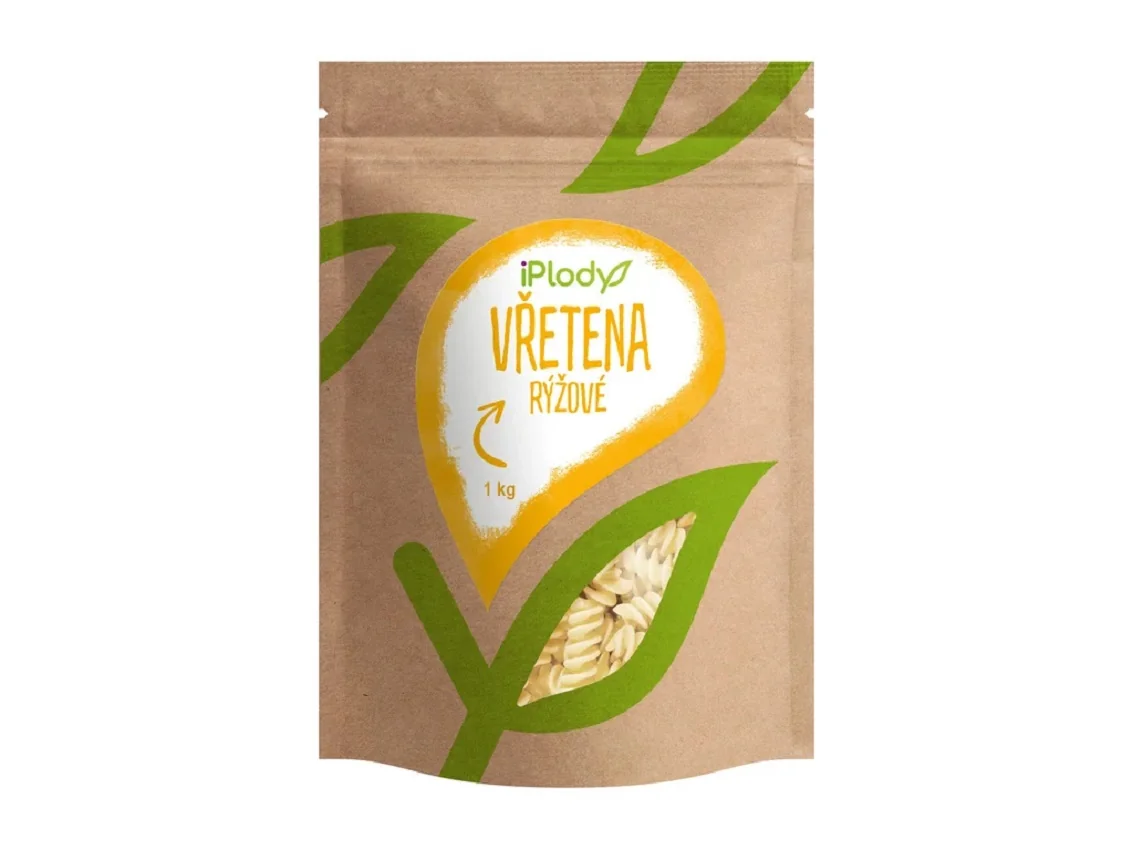 iPlody Rýžové těstoviny vřetena 2 kg (2 x 1 kg)