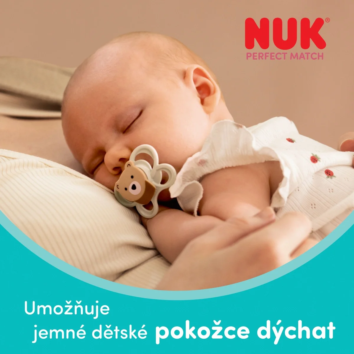 NUK Perfect Match Air Dudlík 0–6m box 1 ks fox