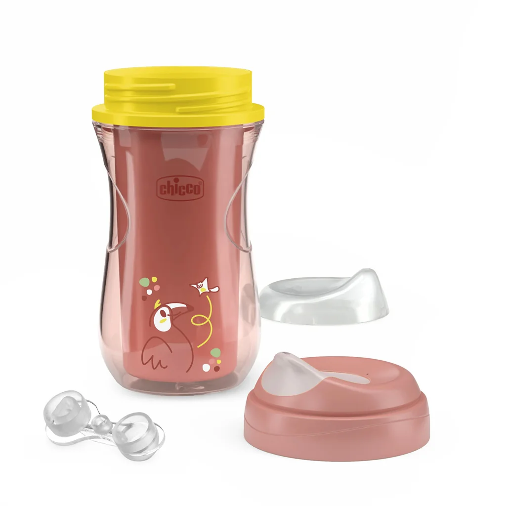 Chicco Hrneček Active termo s tvrdým náustkem 14m+ 266 ml pink
