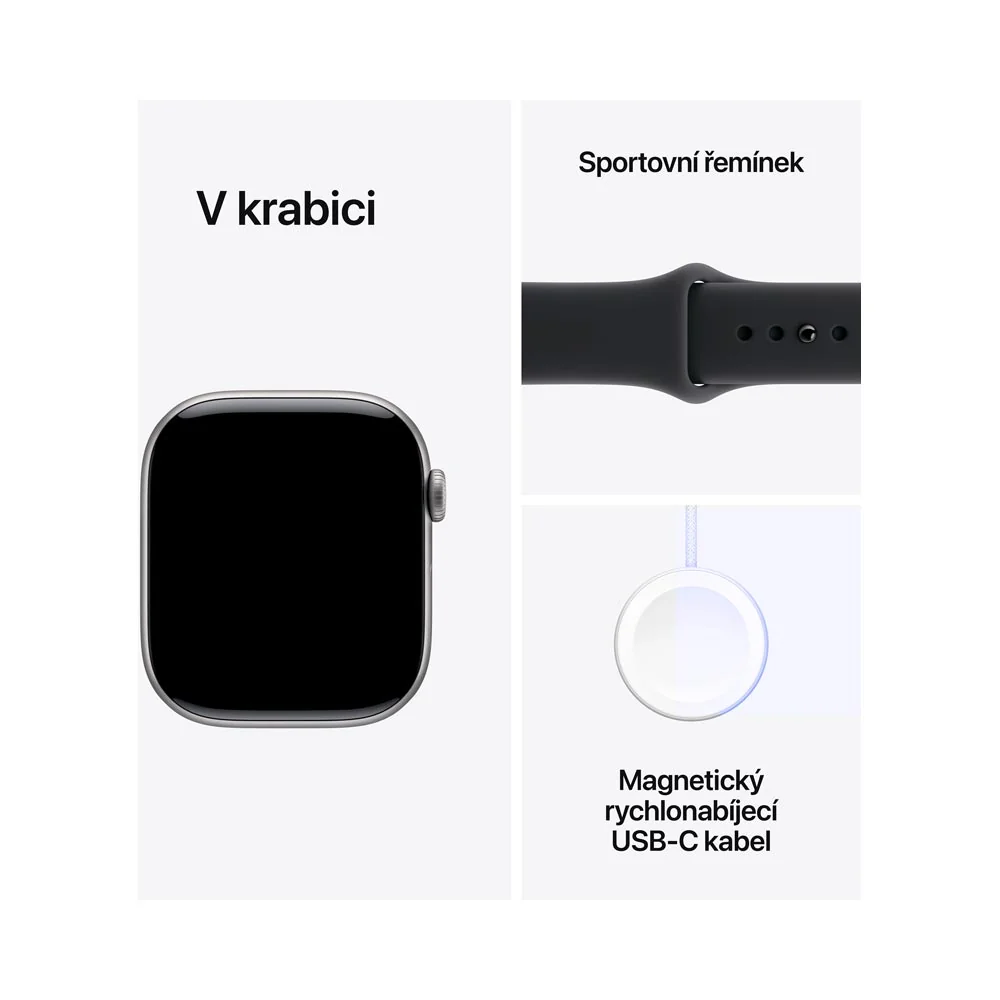 Apple Watch 11 42 mm sportovní řemínek M/L chytré hodinky