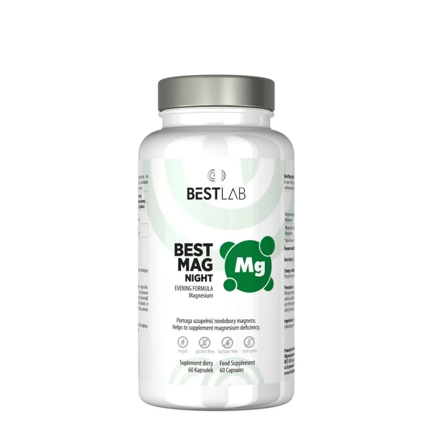 Best Lab BestMag Day & Night hořčík den a noc 2 x 60 kapslí