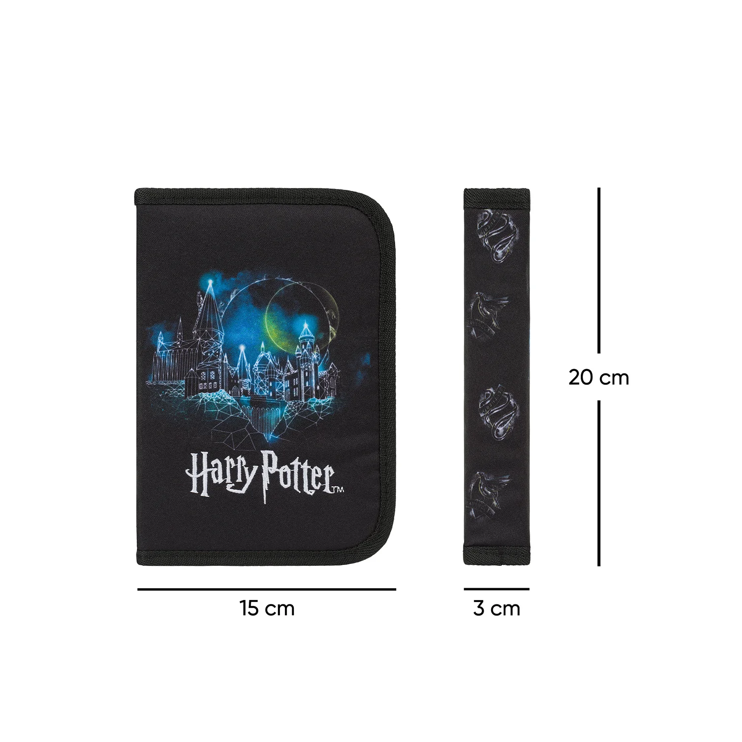 Baagl Školní penál jednopatrový Harry Potter Bradavice Lumos