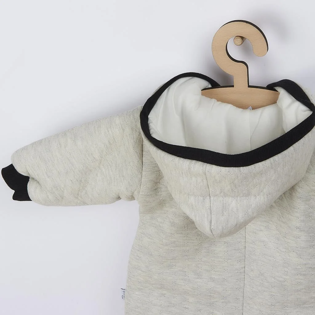 Koala Zimní kojenecká kombinéza s kapucí Star Vibes růžová, vel. 62 (3-6m)