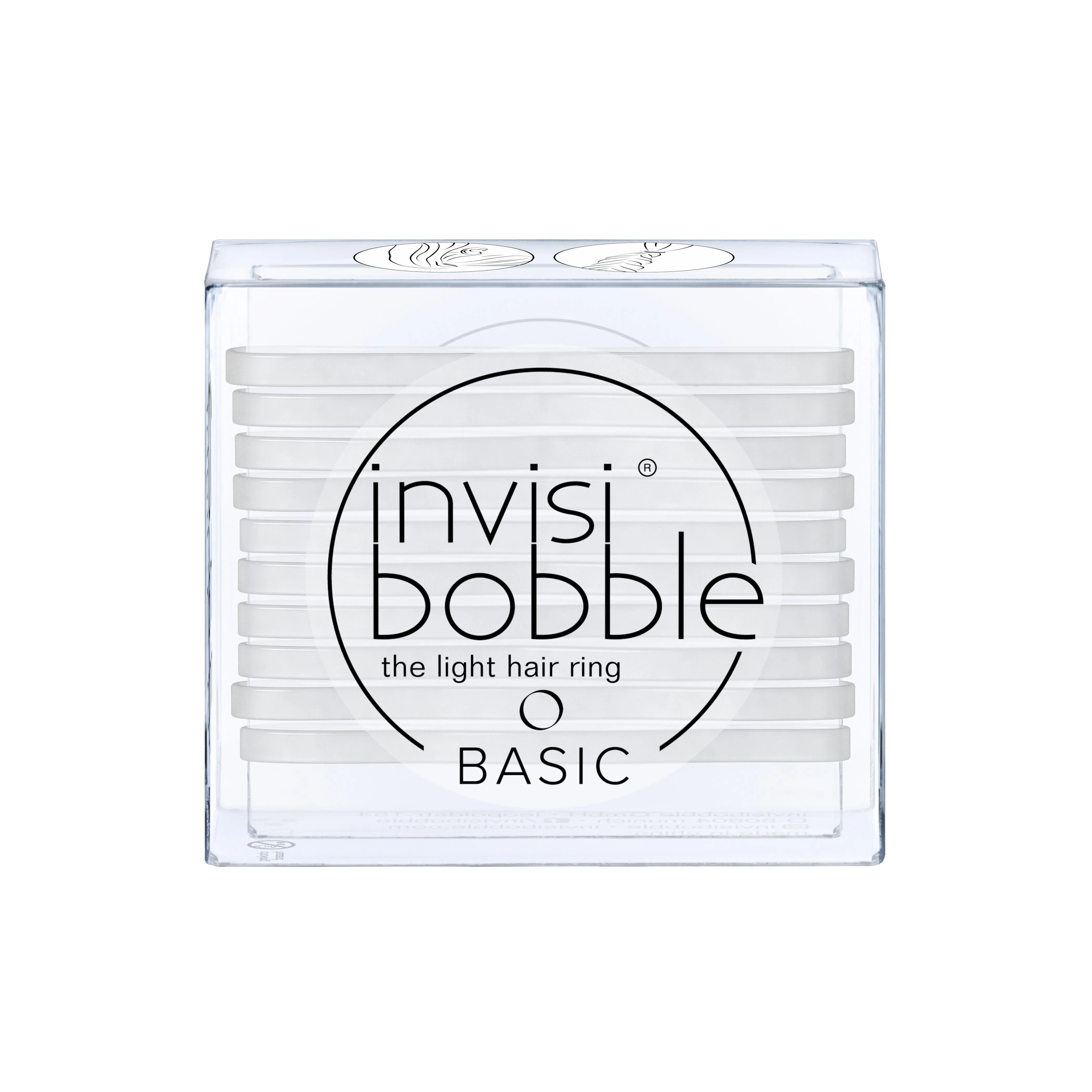 Invisibobble BASIC Crystal Clear gumička do vlasů 10 ks