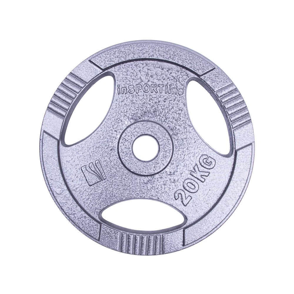 inSPORTline Litinový kotouč Hamerton 20 kg 30 mm