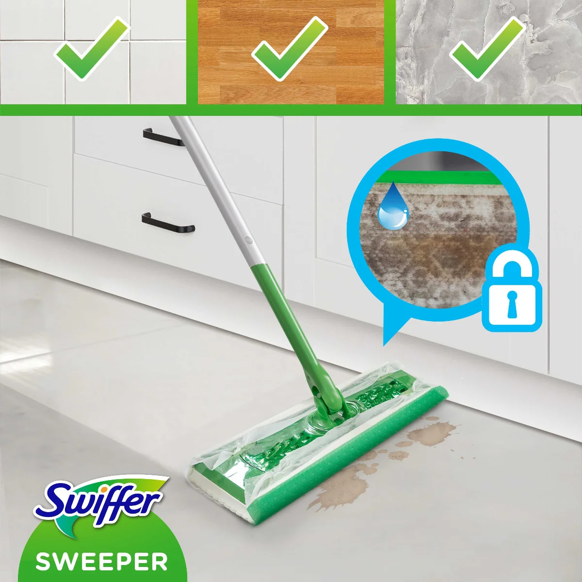 Swiffer Sweeper Startovací sada na suchý i mokrý úklid