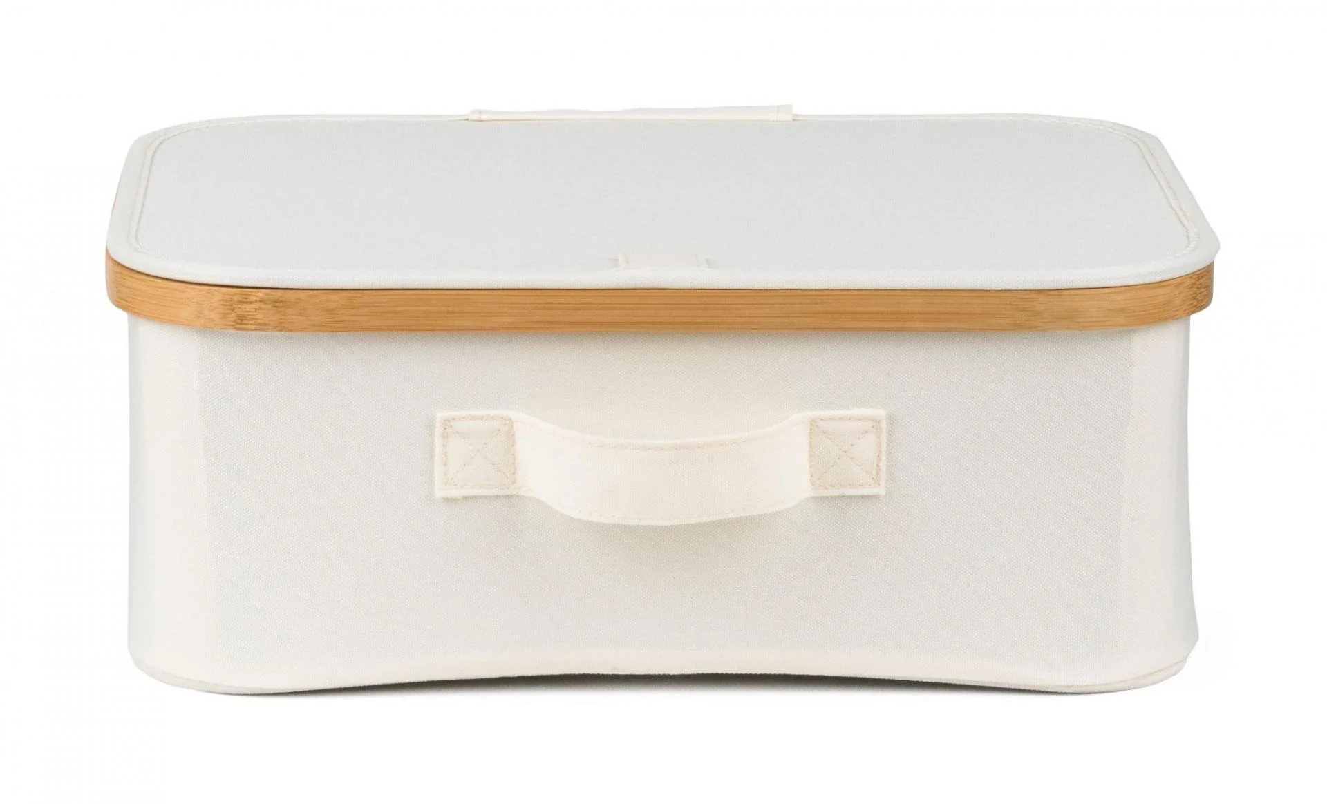 G21 Úložný box 40 x 30 x 15 cm bambusový s víkem, béžový