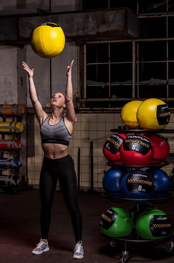 Tunturi Míč pro funkční trénink Wall ball varianta 10 kg zelený