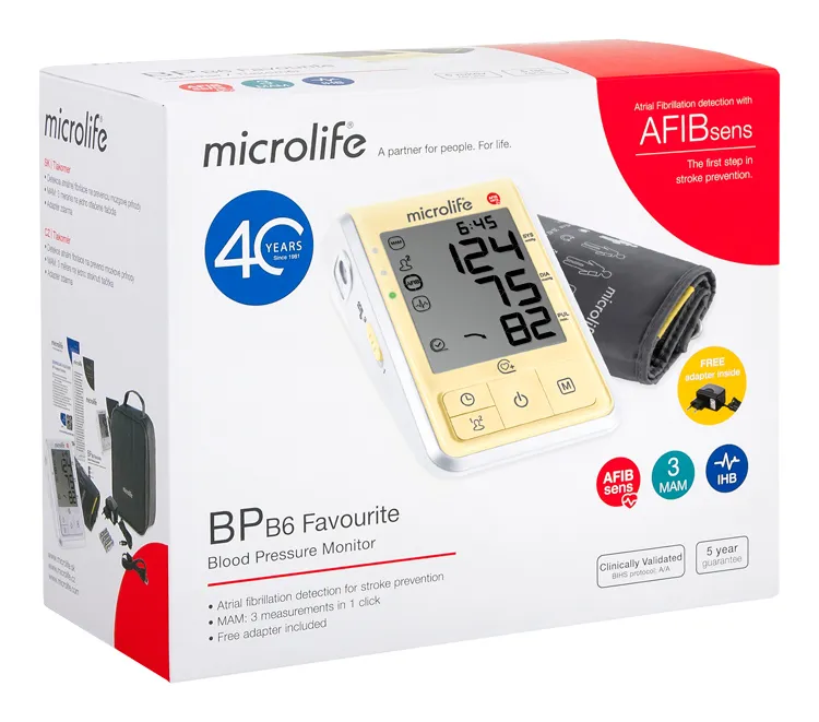 Microlife BP B6 Favourite digitální tlakoměr žlutý