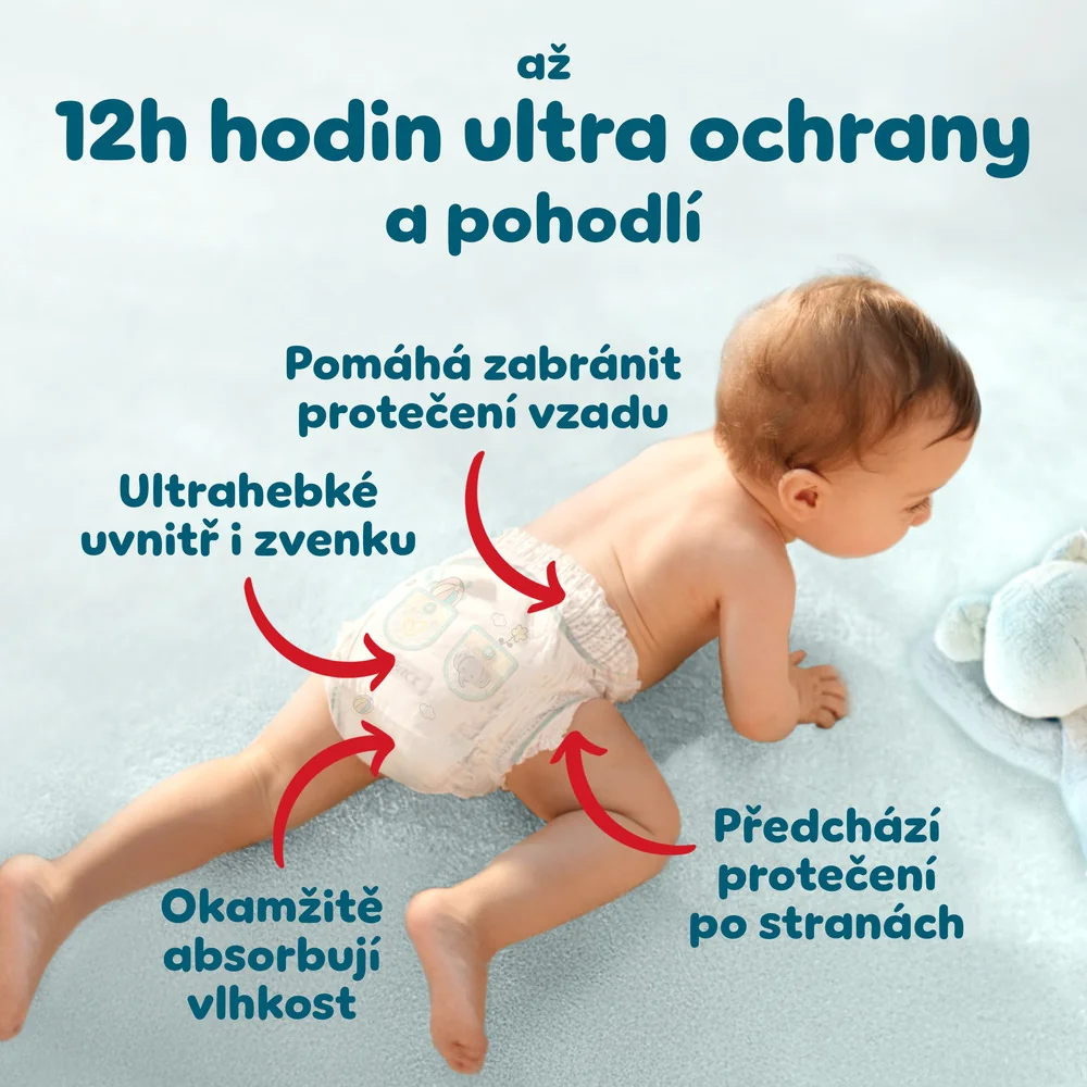 Pampers Premium Care Pants vel. 4 9–15 kg plenkové kalhotky 124 ks