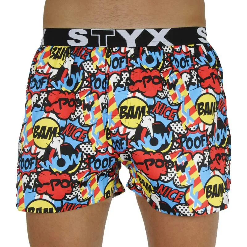 Styx Pánské trenky art sportovní guma poof (B1153) S