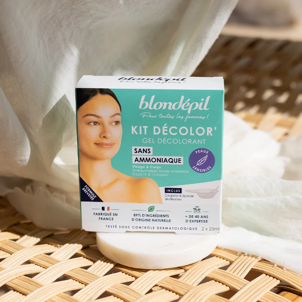 Blondépil Decolor’ set pro bělení chloupků na obličeji bez amoniaku 4 ks