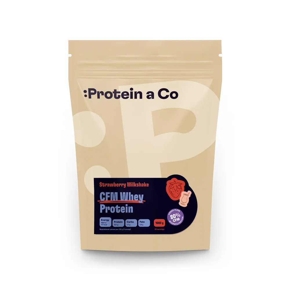 Protein a Co CFM WHEY PROTEIN 80 1 kg, Strawberry