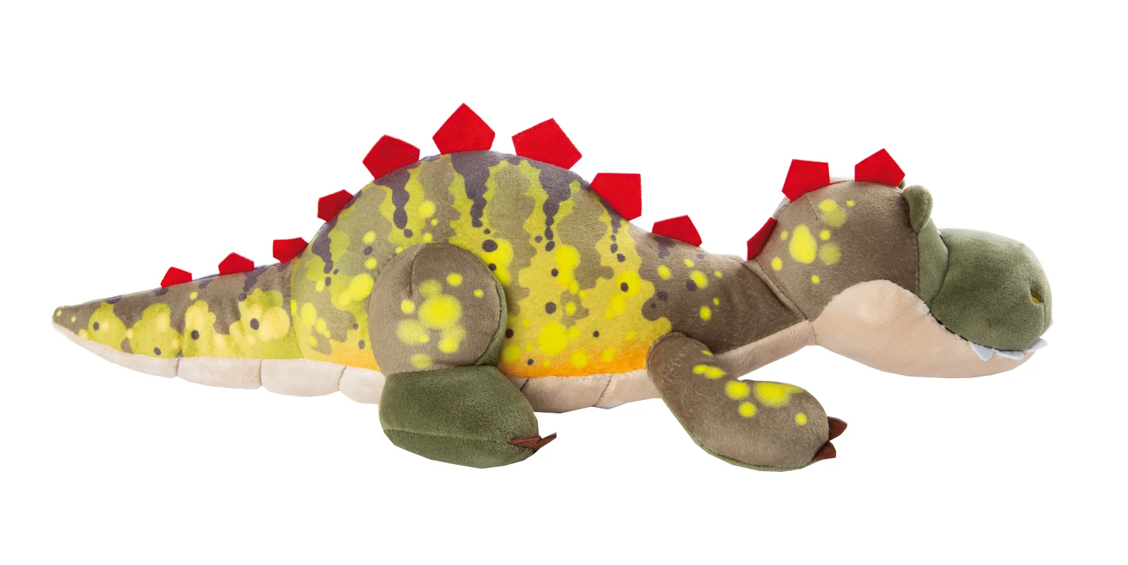 Nici Plyš Dino Fossily ležící 45cm, GREEN