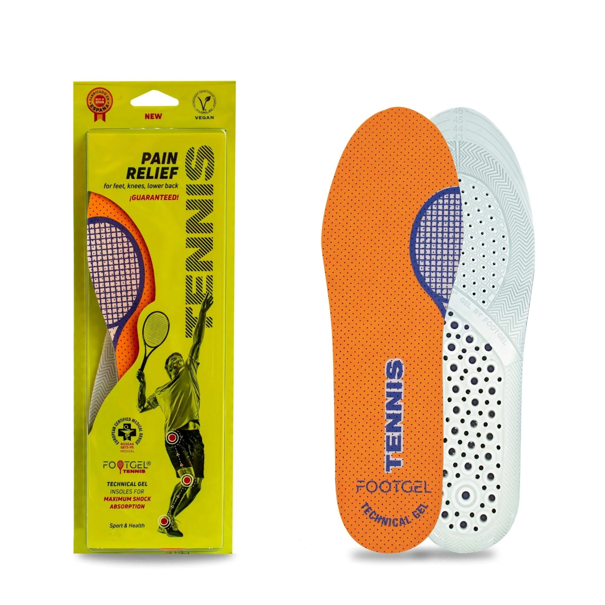 FOOTGEL Vložky do bot TENNIS EU 39-42