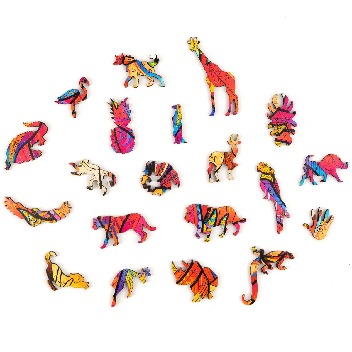 Unidragon Dřevěné puzzle Mysterious Lion 192 ks
