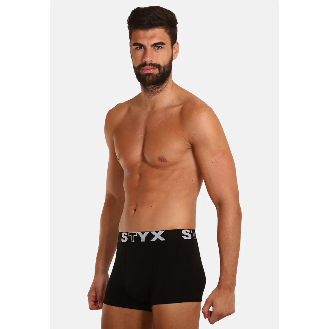 Styx Pánské boxerky sportovní guma černé (G960) XXL