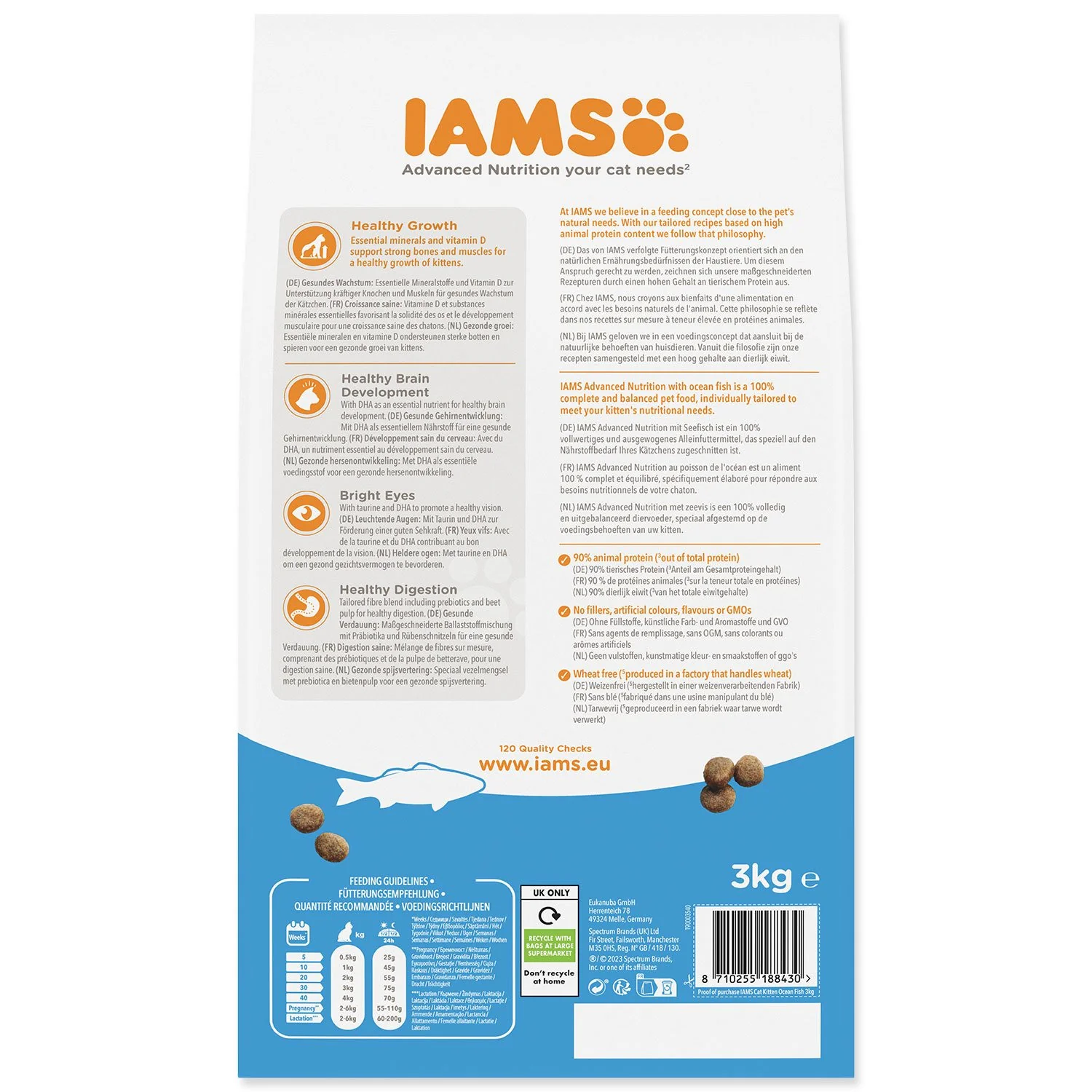 IAMS Krmivo Cat Kitten Ocean fish 3kg