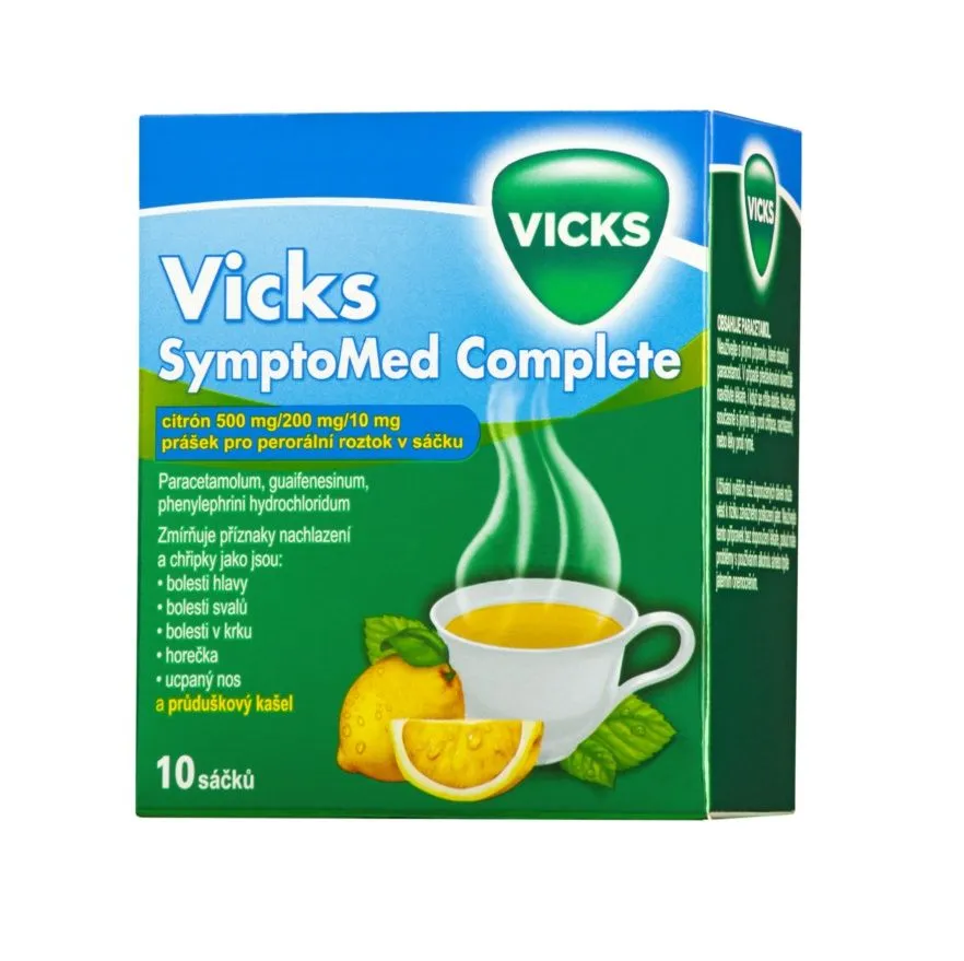 Vicks SymptoMed Complete citron 10 sáčků