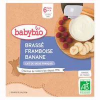 Babybio Brassé Mléčná svačinka malina a banán