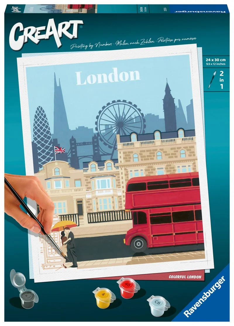 Ravensburger Malování podle čísel Trendy města: Londýn