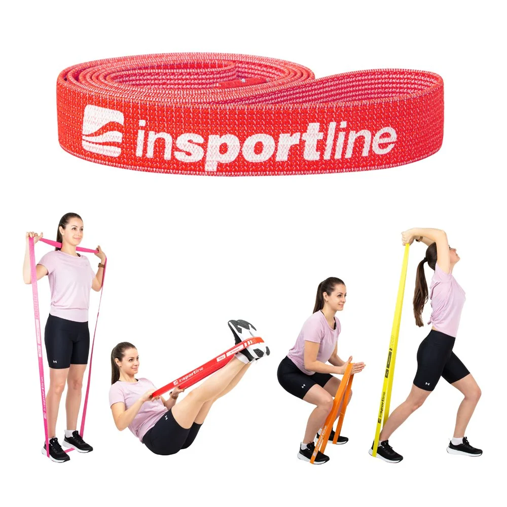 inSPORTline Posilovací guma Rand X Strong 208x3,3 cm / 10 kg