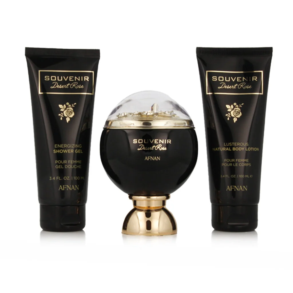 Afnan Souvenir Desert Rose EDP 100 ml + SG 100 ml + BL 100 ml W 
