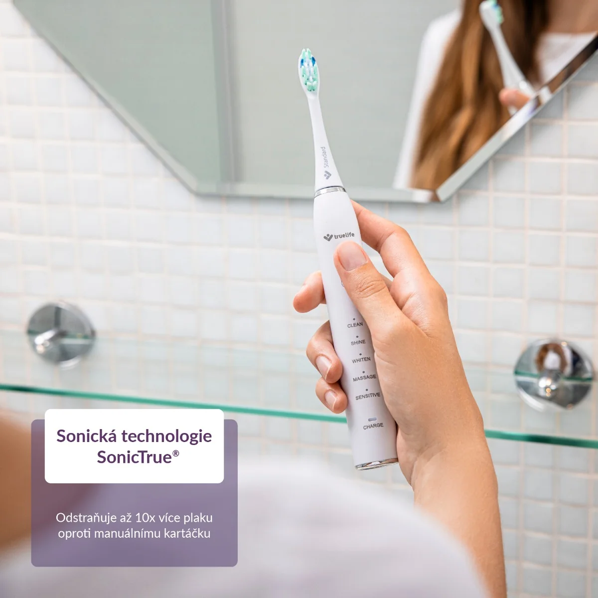 Truelife SonicBrush Clean30 sonický kartáček bílý