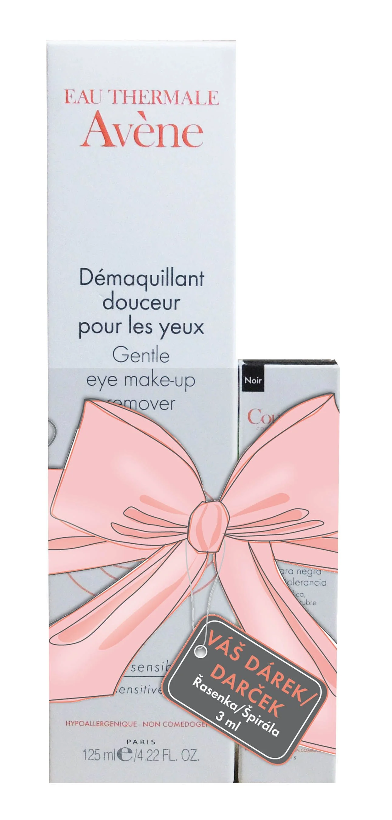 AVENE Jemný odličovač očí + Řasenka 3ml ZDARMA