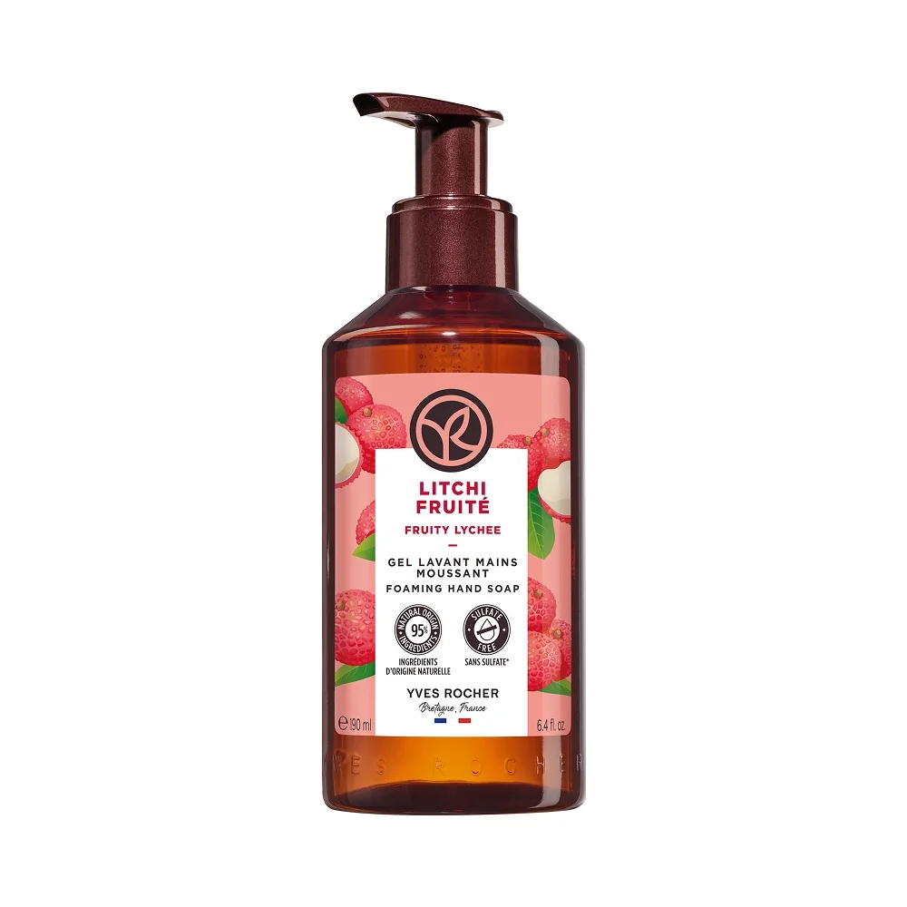 Yves Rocher Bain de Nature Tekuté mýdlo na ruce liči 190 ml