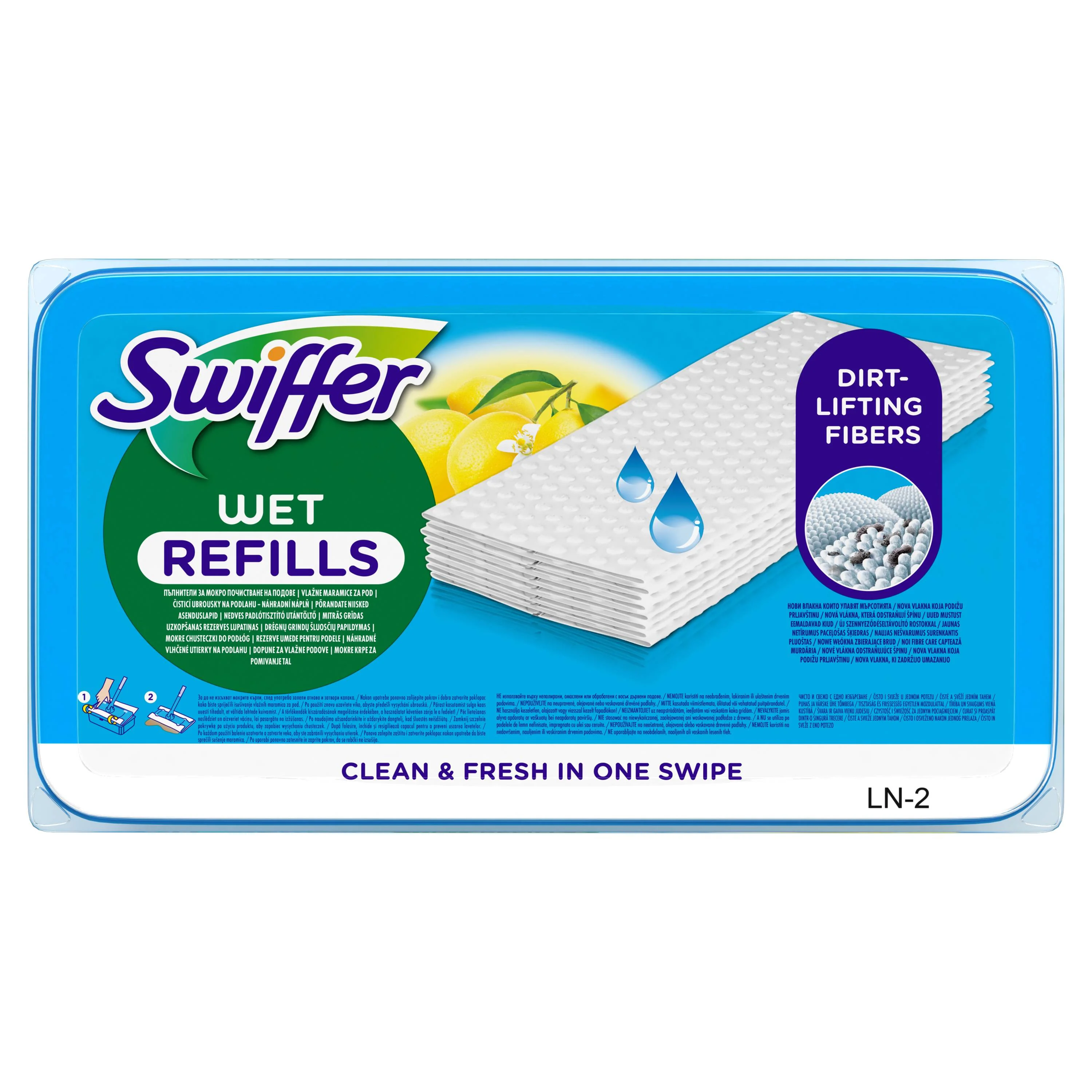 Swiffer Sweeper Vlhčené náhradní ubrousky na podlahu 24 ks citrus