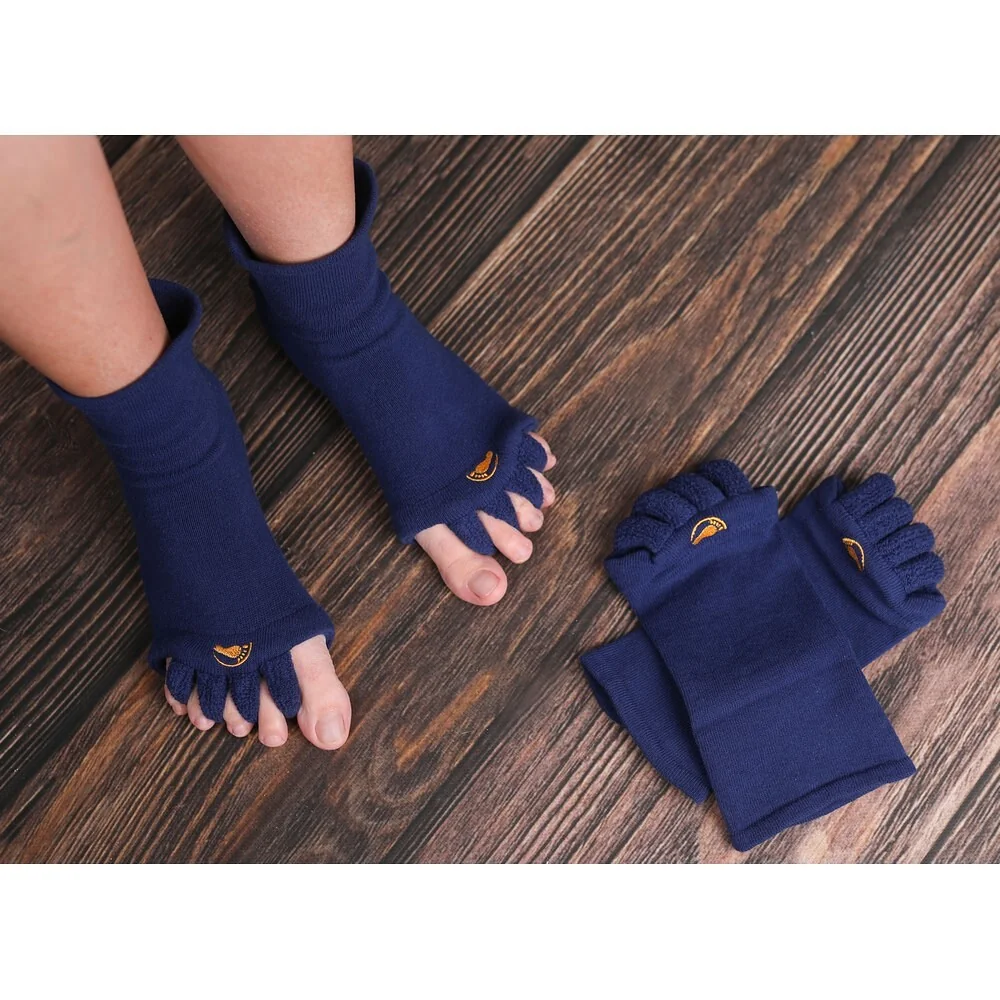 HappyFeet Adjustační ponožky extra stretch Navy vel. 35–38 1 pár