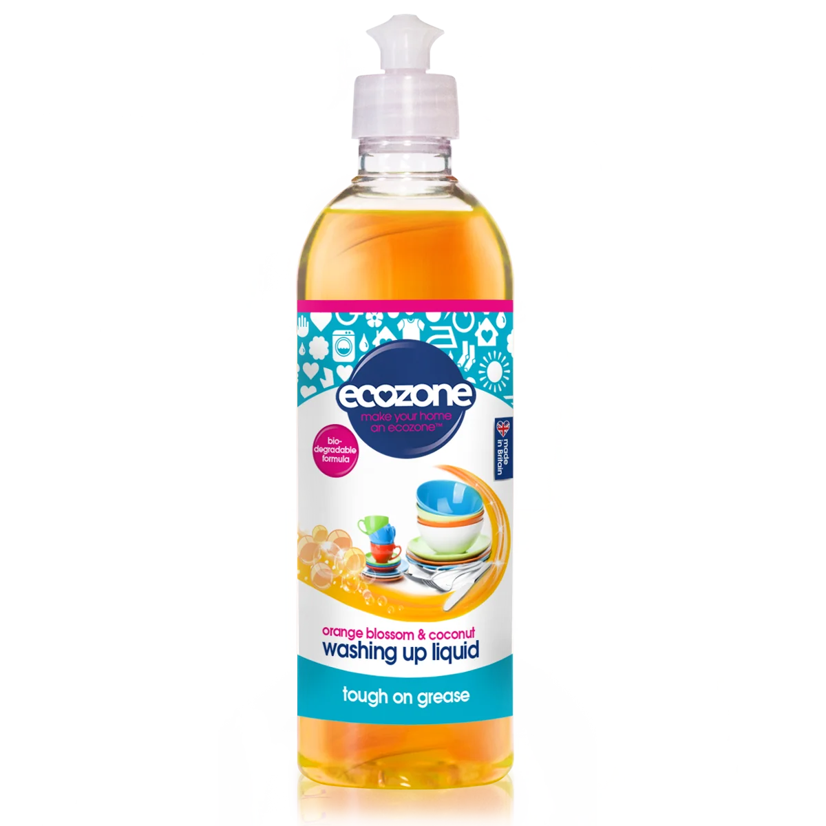 Ecozone Prostředek na ruční mytí nádobí pomeranč a kokos 500 ml