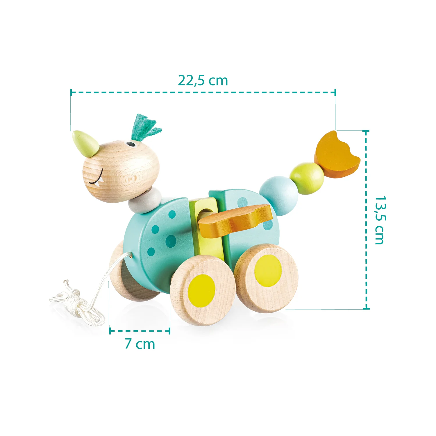 Zopa Dřevěná tahací hračka, Dragon 1