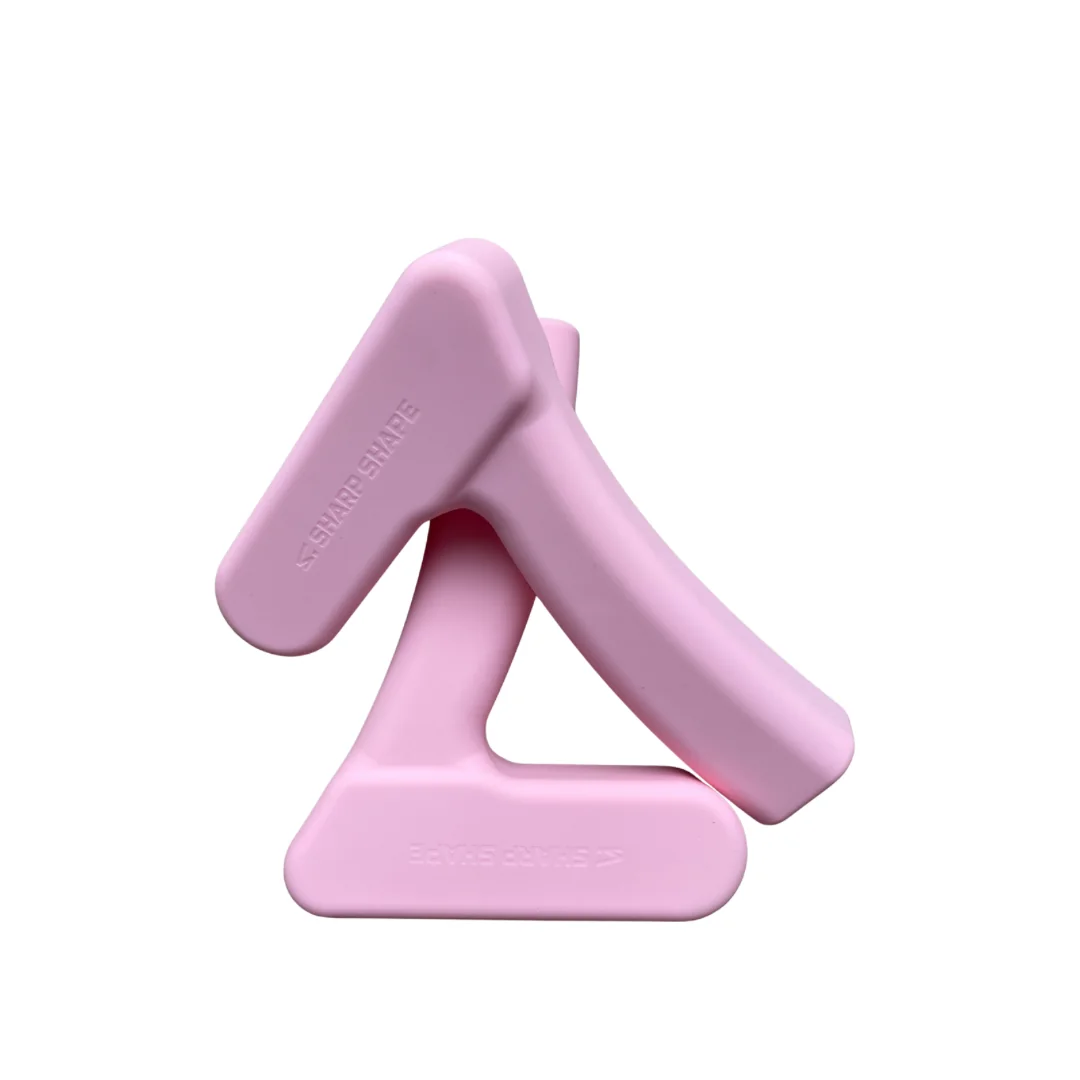 SharpShape Silikonové činky "7" 2X1 kg růžová