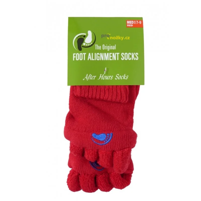 HappyFeet Adjustační ponožky Red vel. 35–38 1 pár