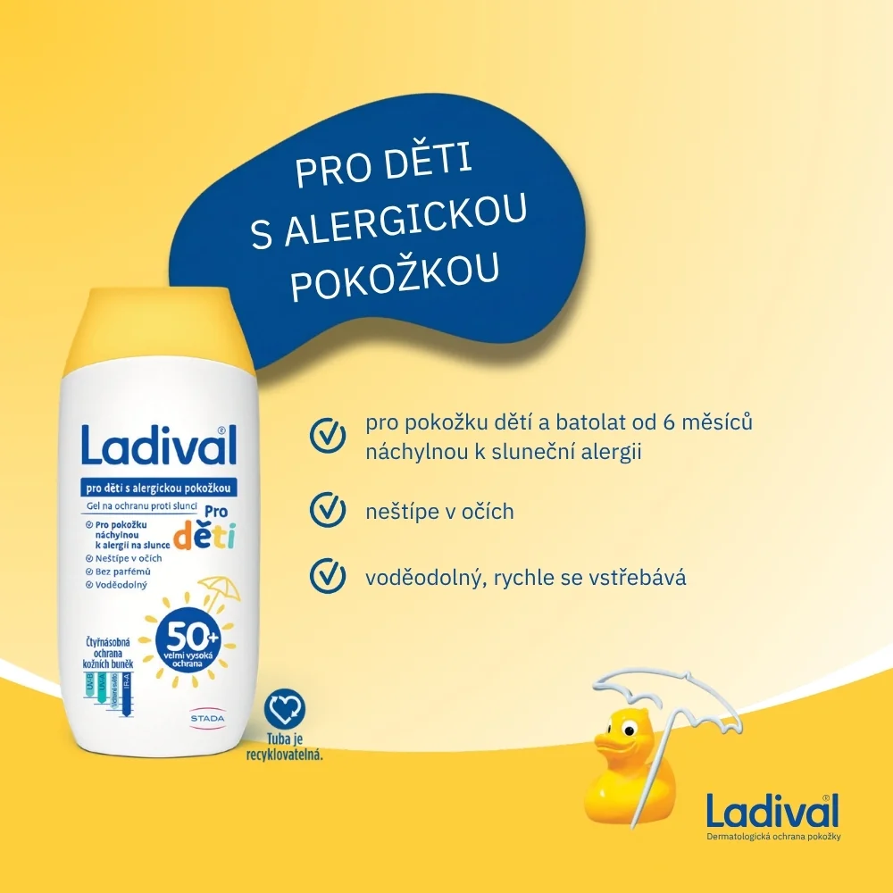 Ladival Dětská alergická pokožka OF50+ gel 200 ml